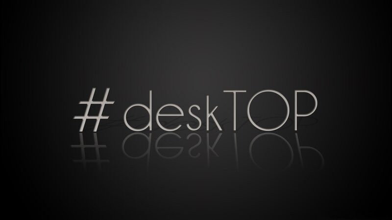 #desktop text on dark background
