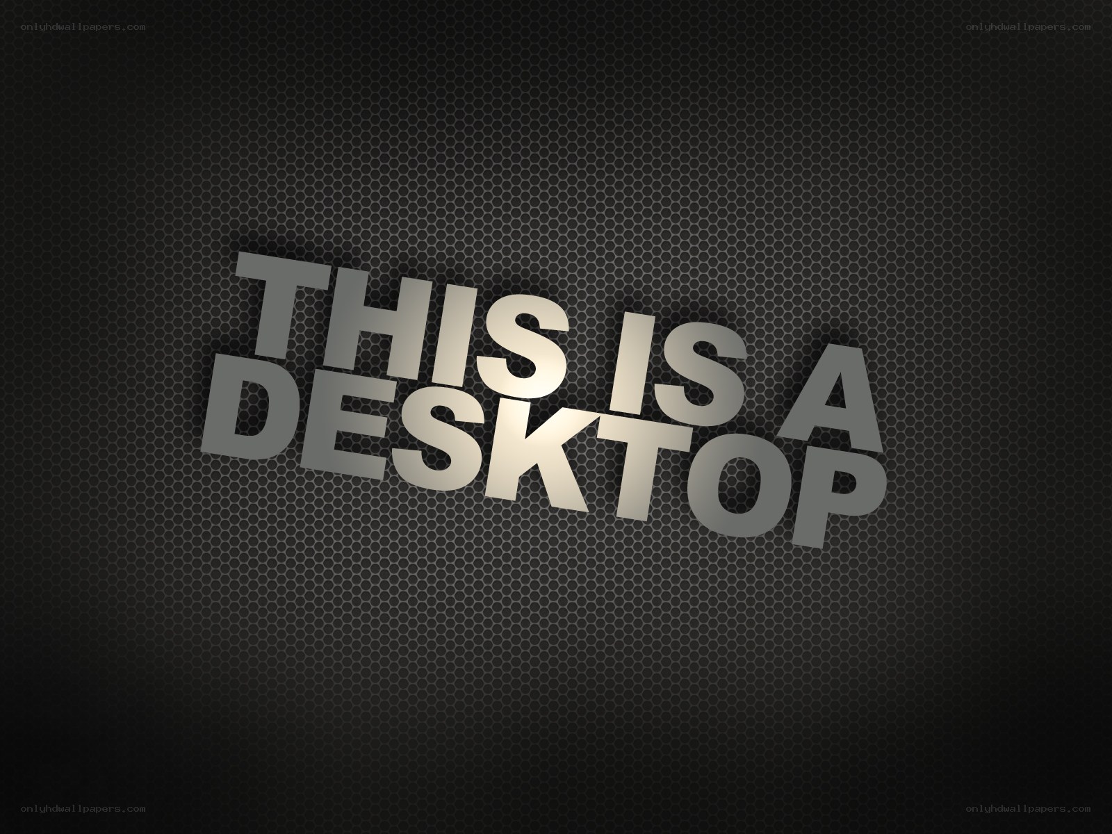 desktop text on mesh background