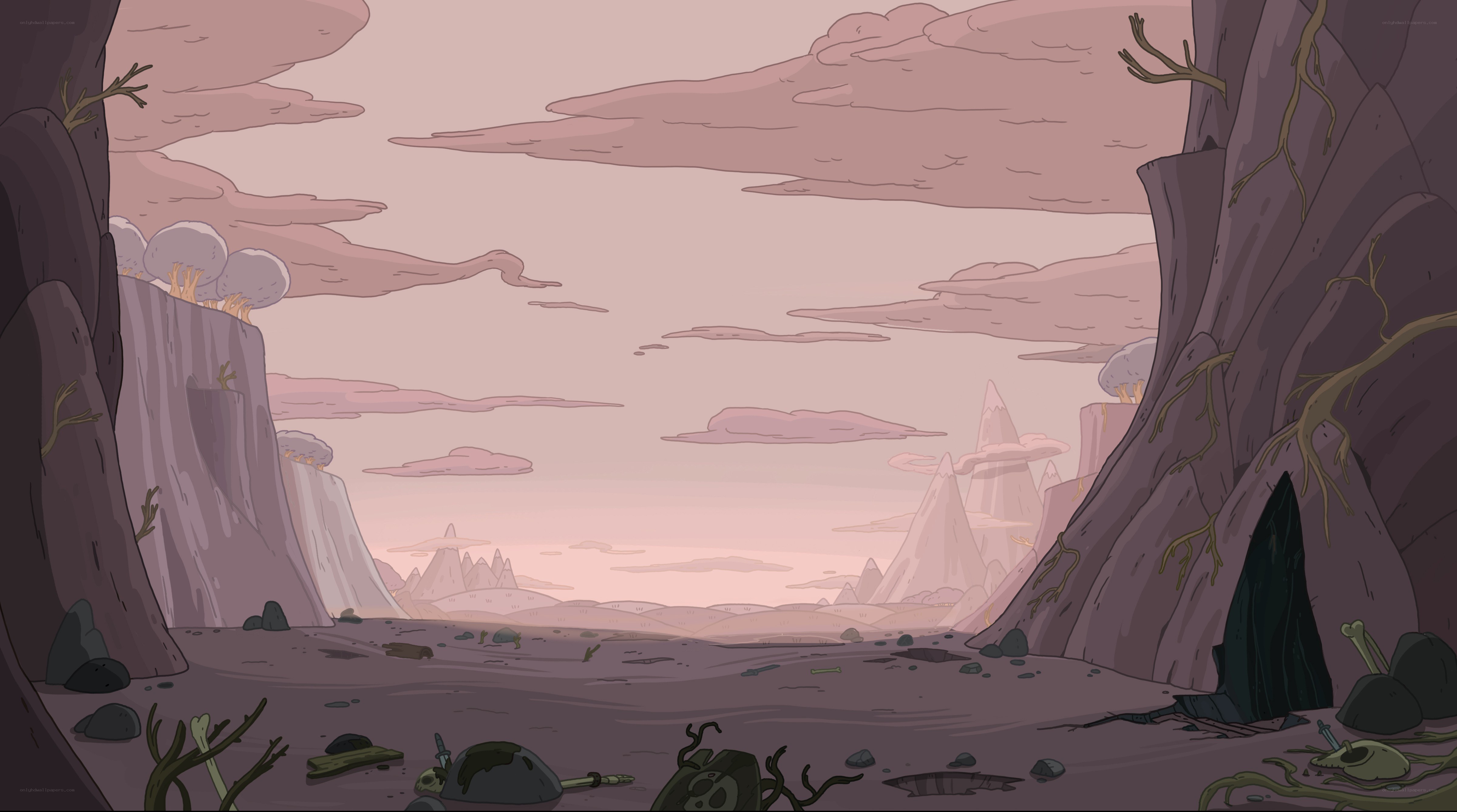 Desolate alien landscape