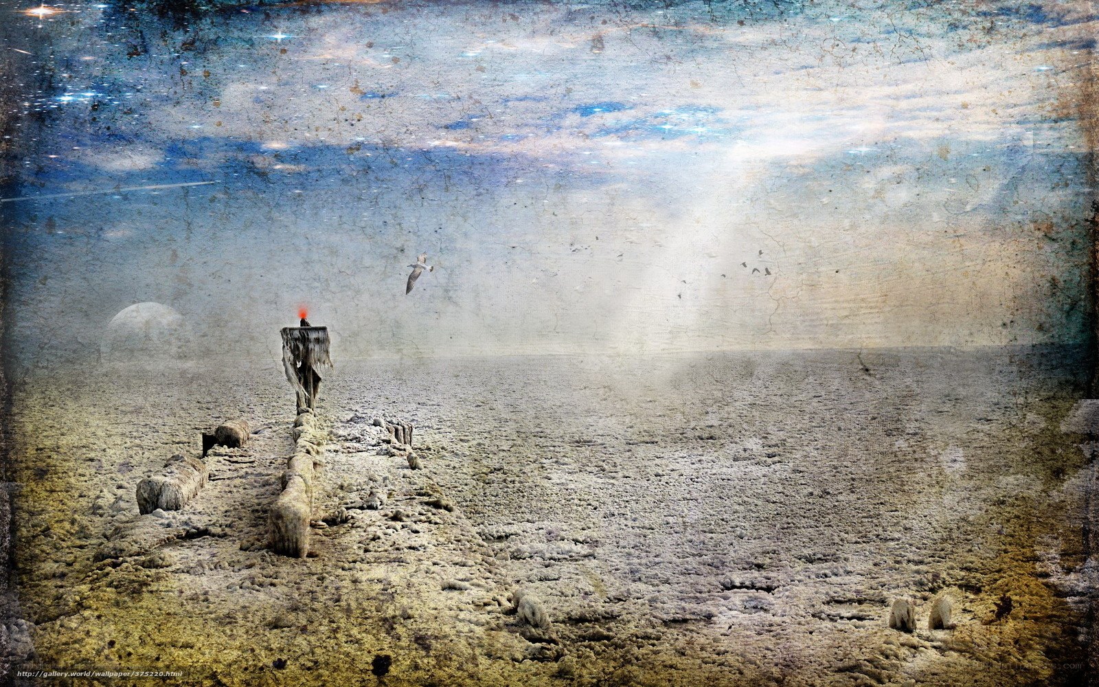 Desolate alien landscape