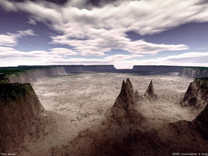 Desolate Arena Landscape
