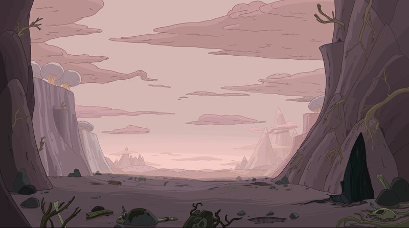 Desolate Canyon Landscape — Pink
