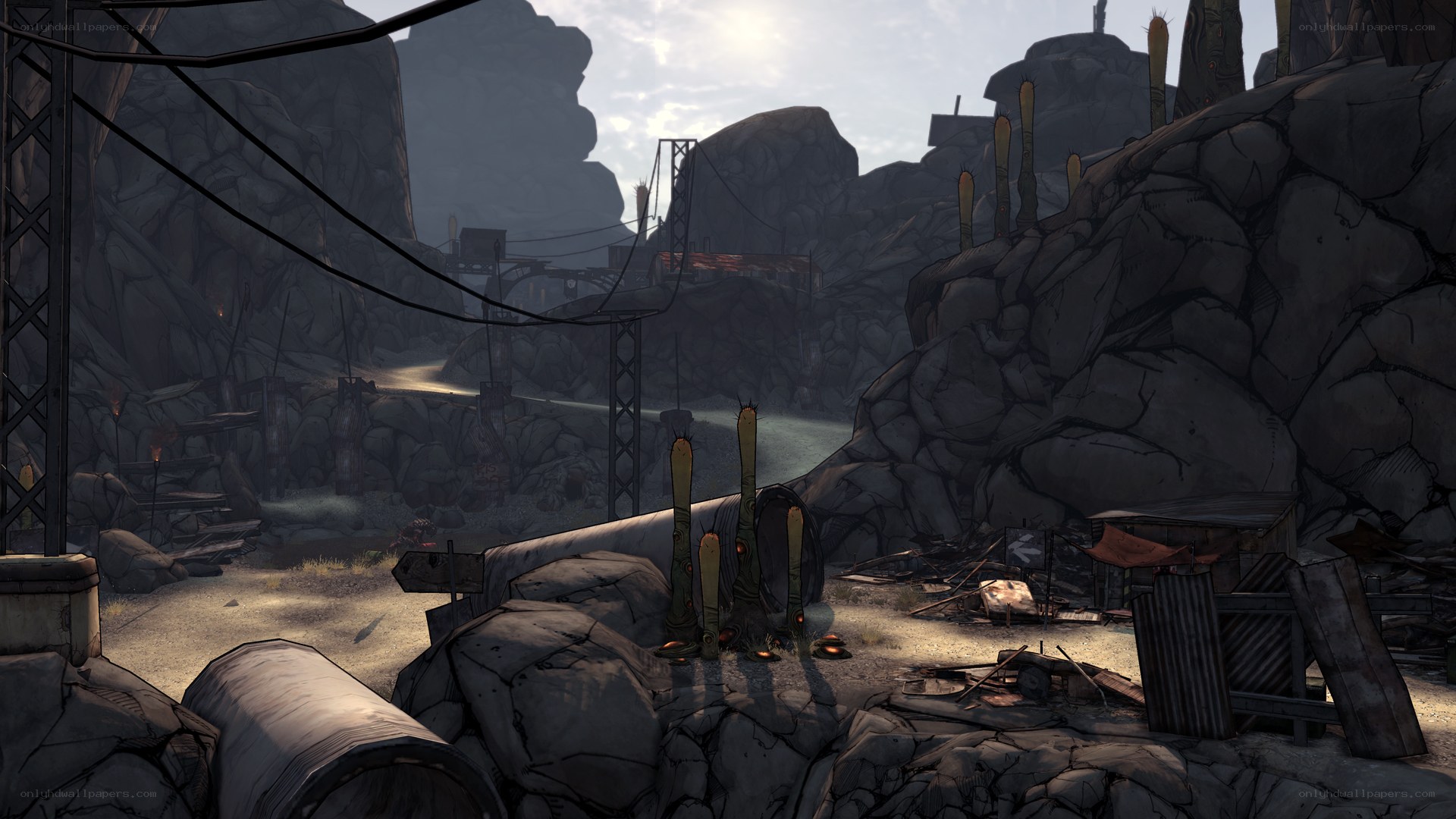 desolate canyon outpost