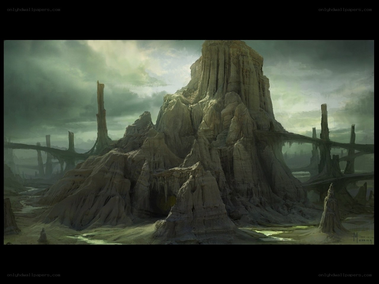 Desolate Ruins Landscape