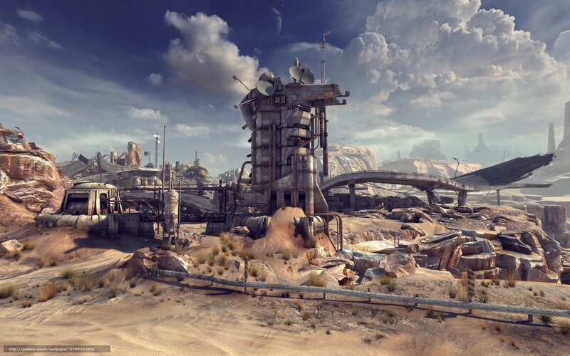 Desolate sci-fi outpost
