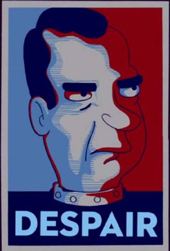 Despair propaganda poster