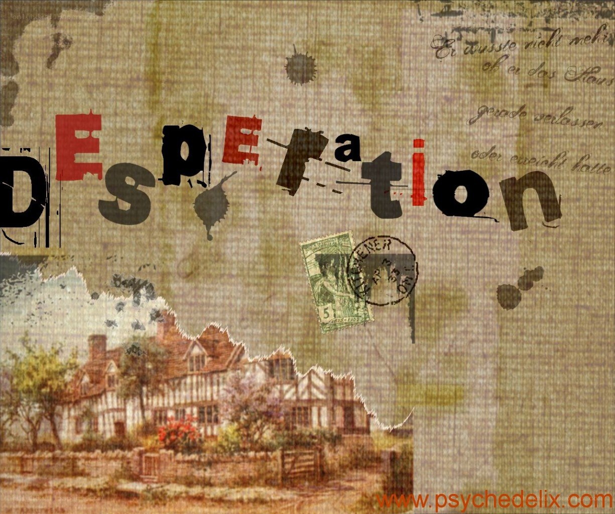 Desperation collage artwork