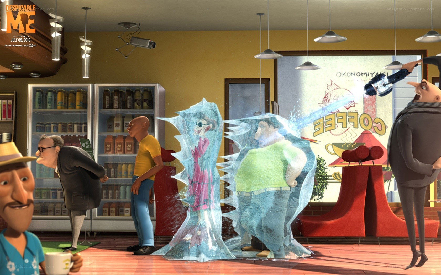 Despicable Me coffee shop scene