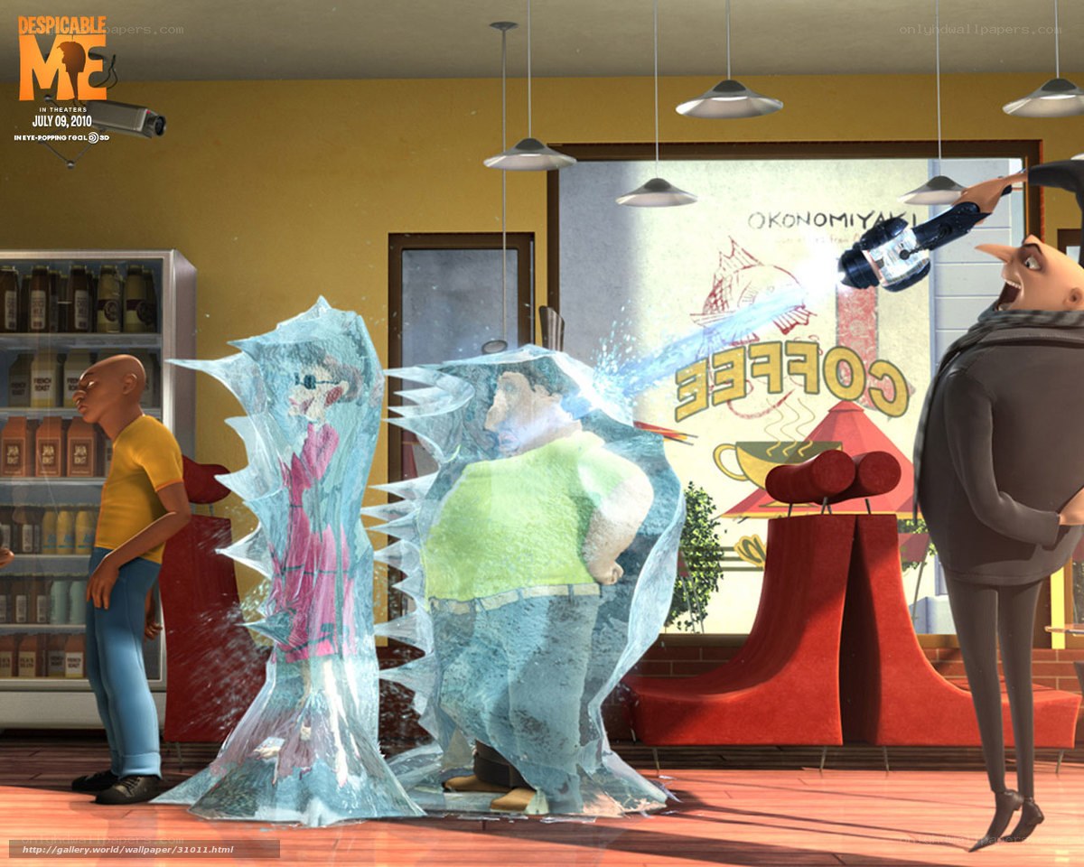 Despicable Me coffee shop scene