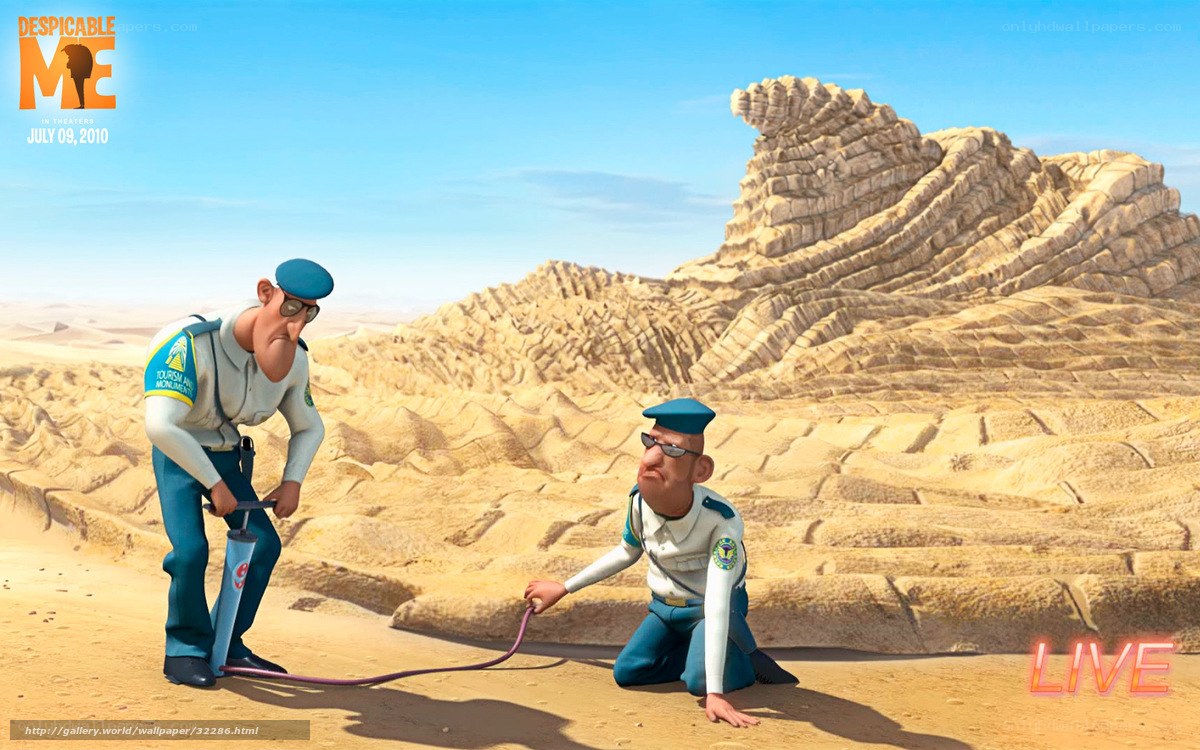 Despicable Me desert scene