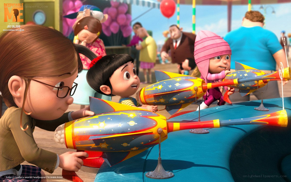 Despicable Me kids at carnival