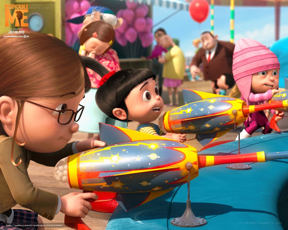 Despicable Me kids at carnival