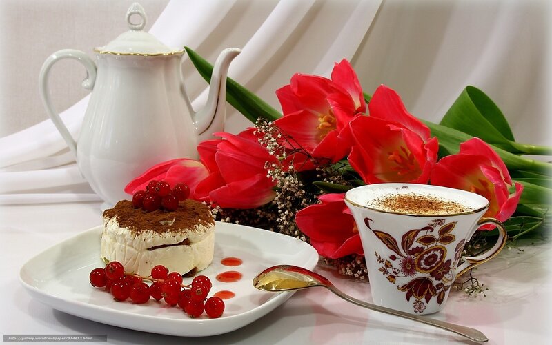 Dessert and Coffee Setup — White, Serene