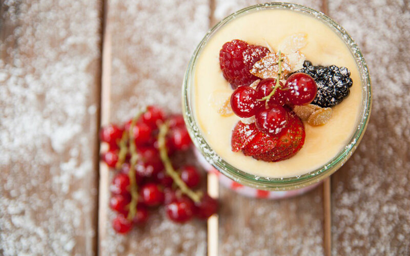 Dessert in a Glass — Yellow