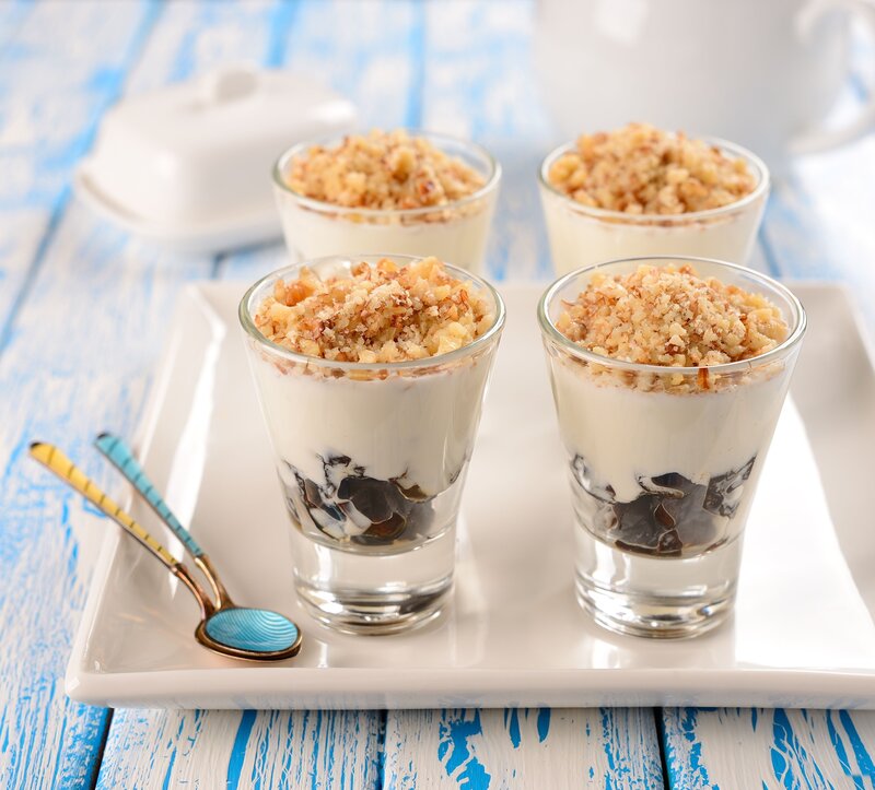 Dessert in Glass Cups