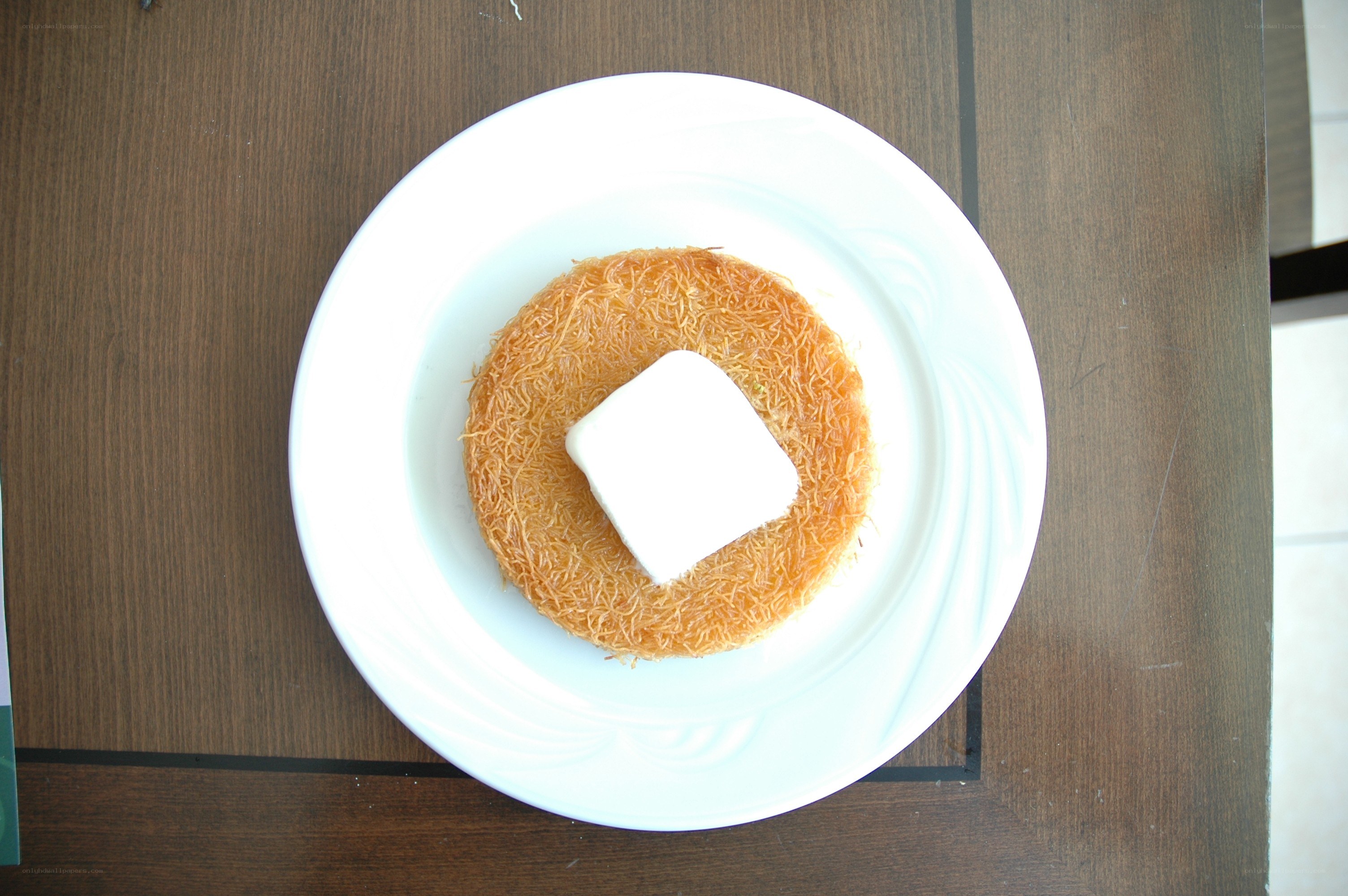 dessert on a white plate