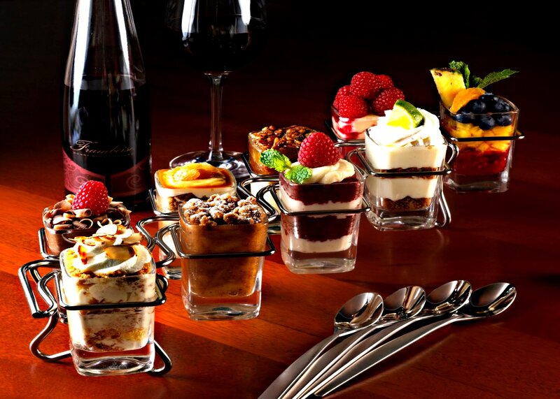 Dessert Parfaits on Table
