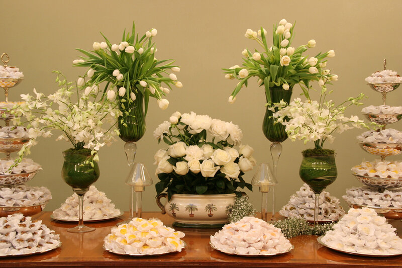 Dessert Table with Flowers