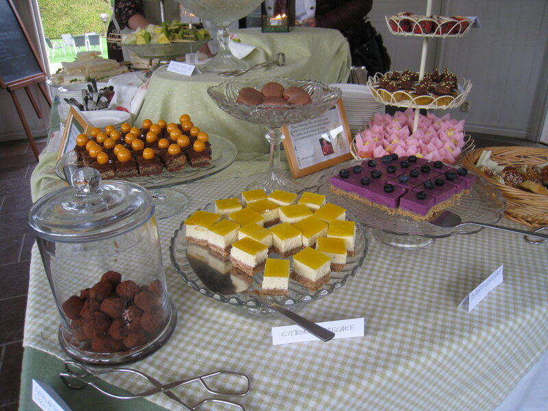 Dessert Table with Pastries — Green