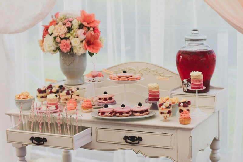 Dessert Table with Pastries — Pink, Sweet