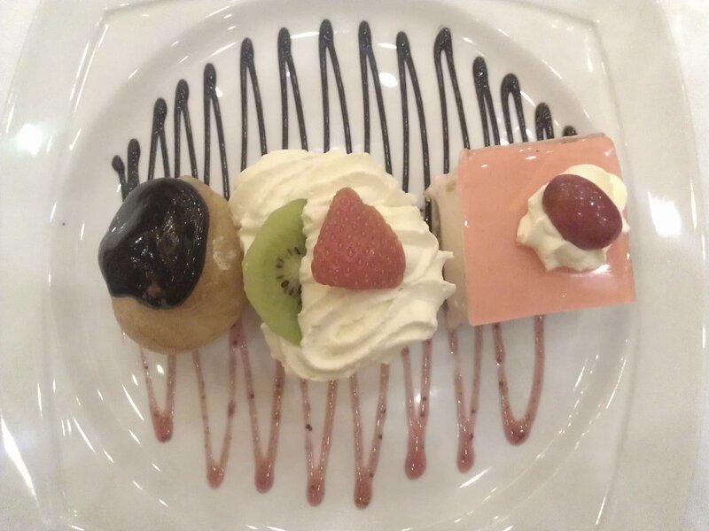 Dessert Trio on Plate