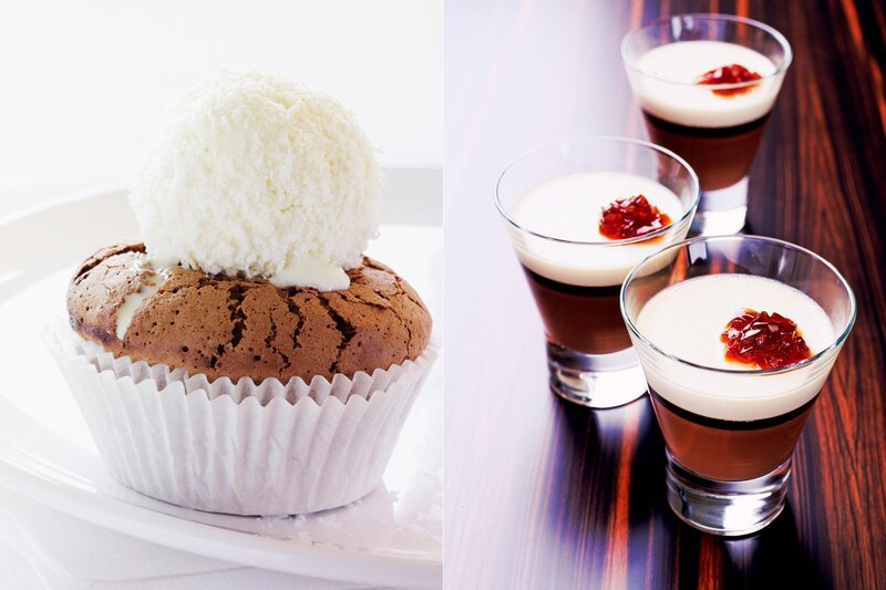 desserts with ice cream and jelly