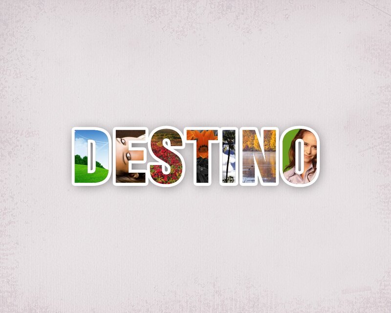 Destino word collage