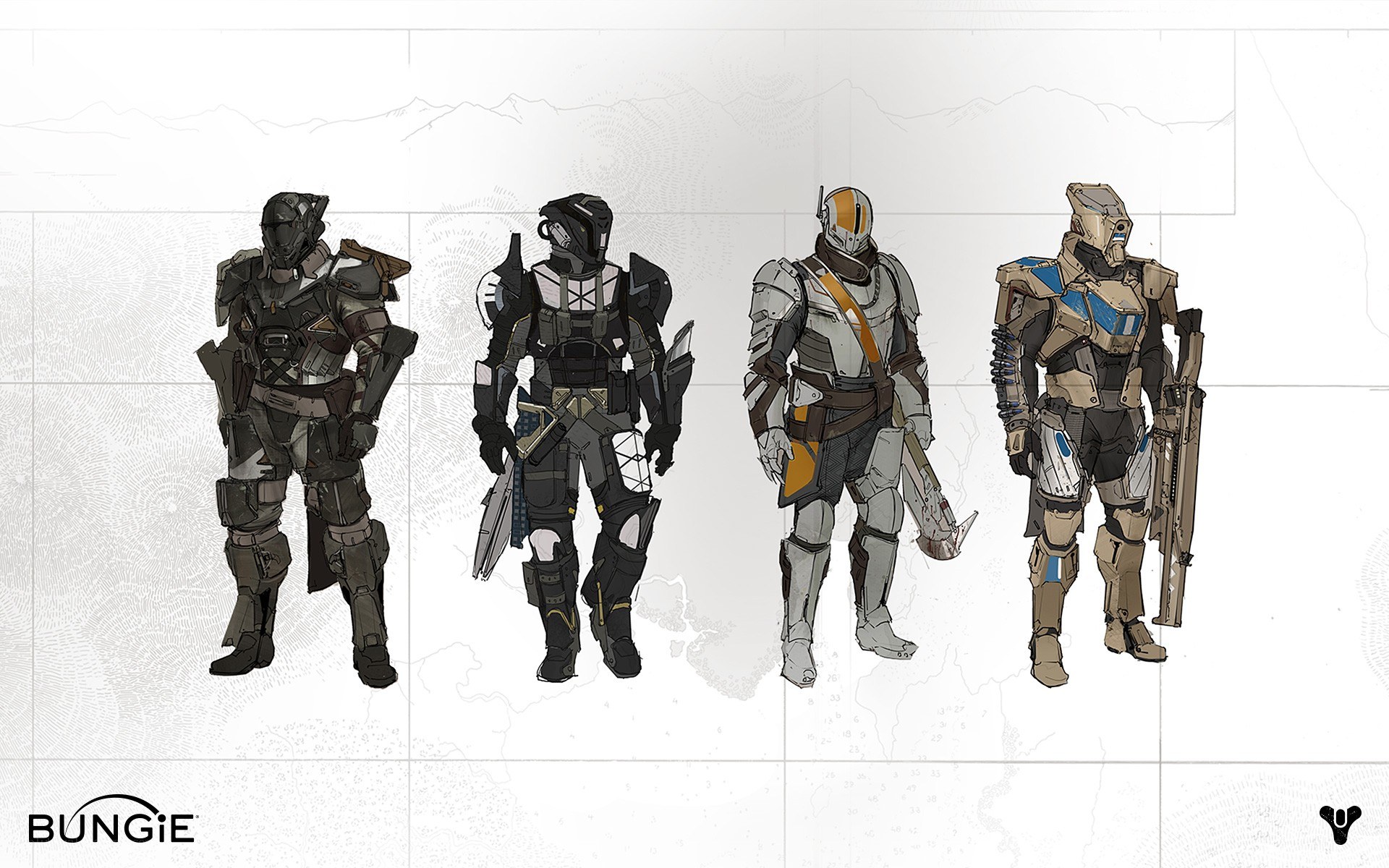 Destiny armor concept art