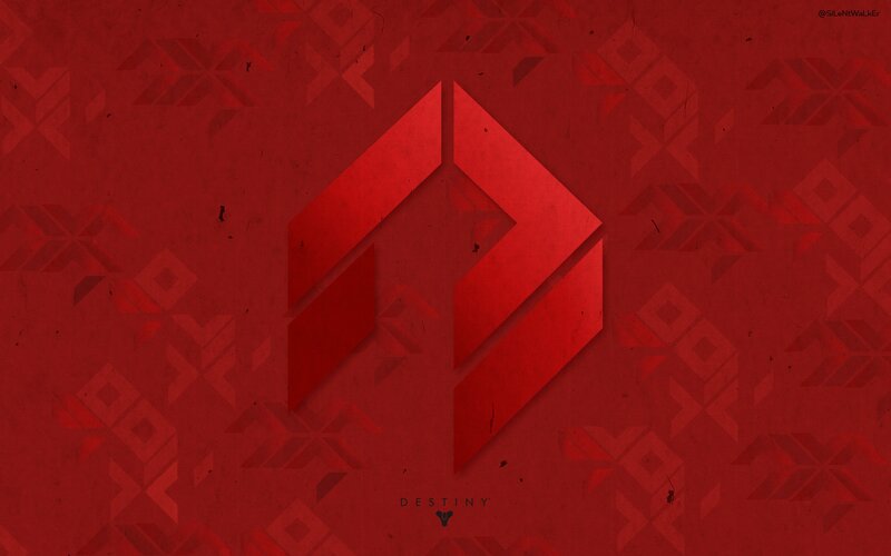 Destiny Logo on Red Background