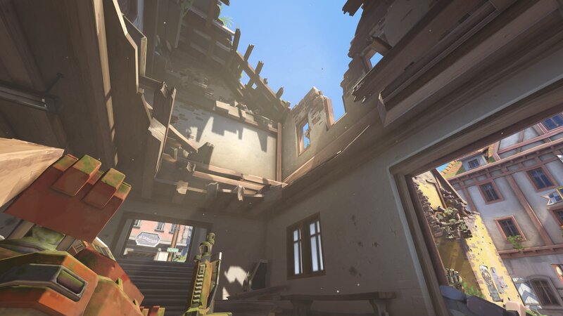 Destroyed Building Interior