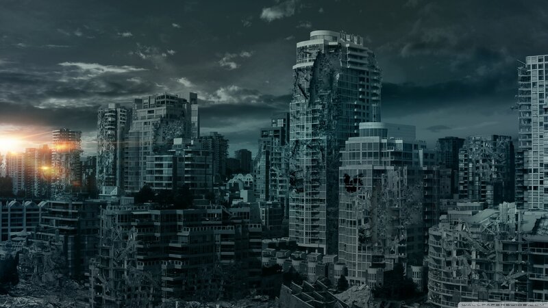 Destroyed City Skyline