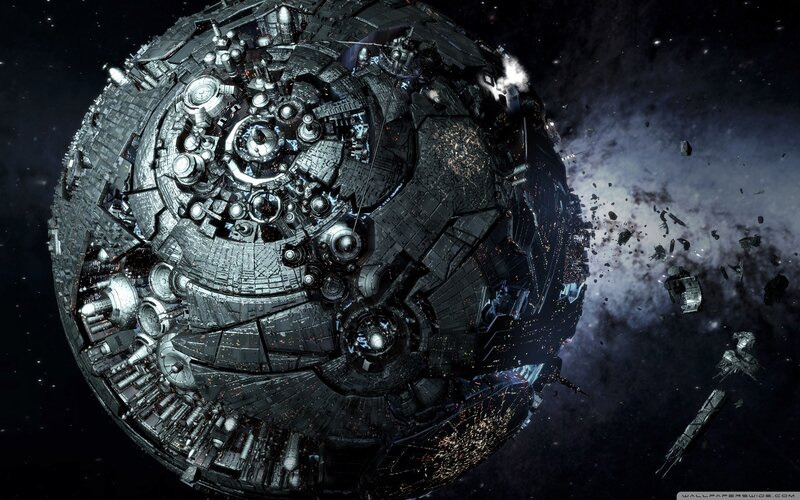 Destroyed Space Station