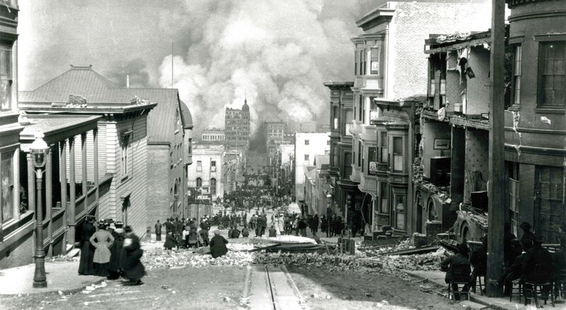 Destruction After Earthquake