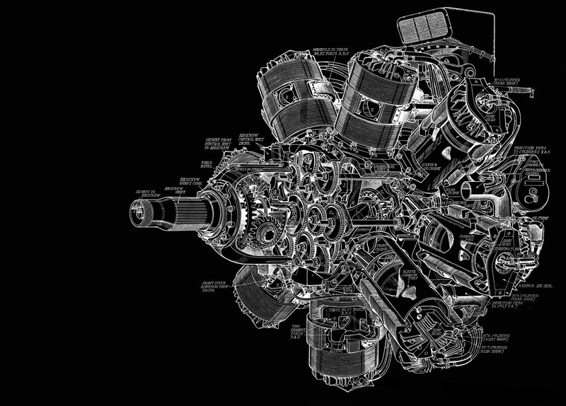 detailed engine diagram