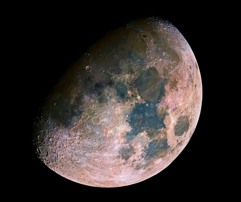 Detailed view of the Moon