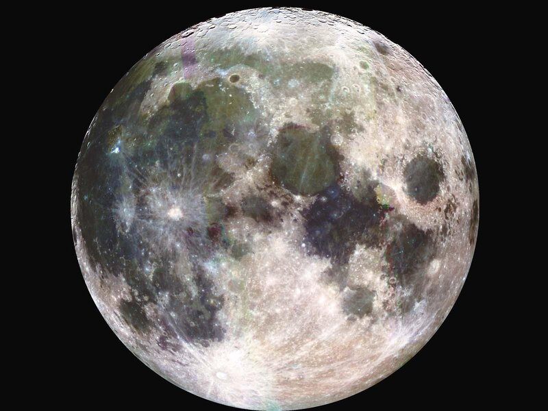 Detailed view of the Moon