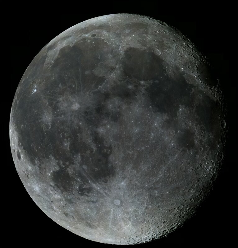 Detailed view of the Moon