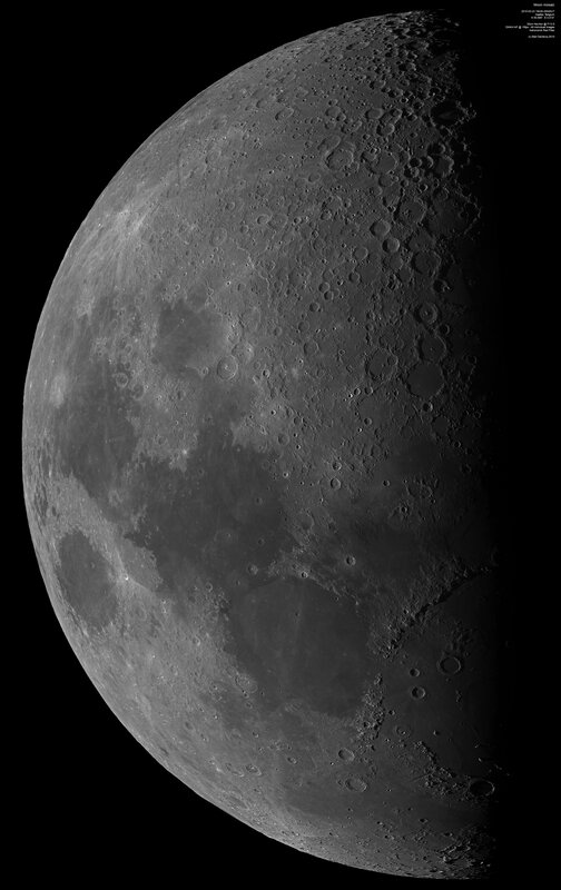 Detailed view of the Moon
