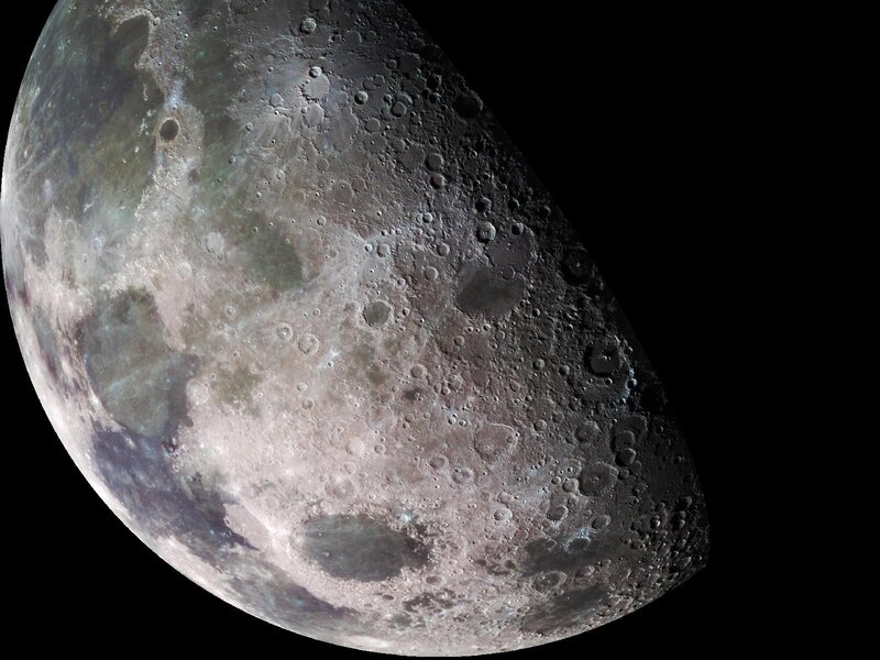 Detailed view of the Moon