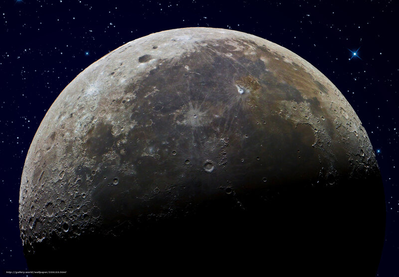 Detailed view of the Moon