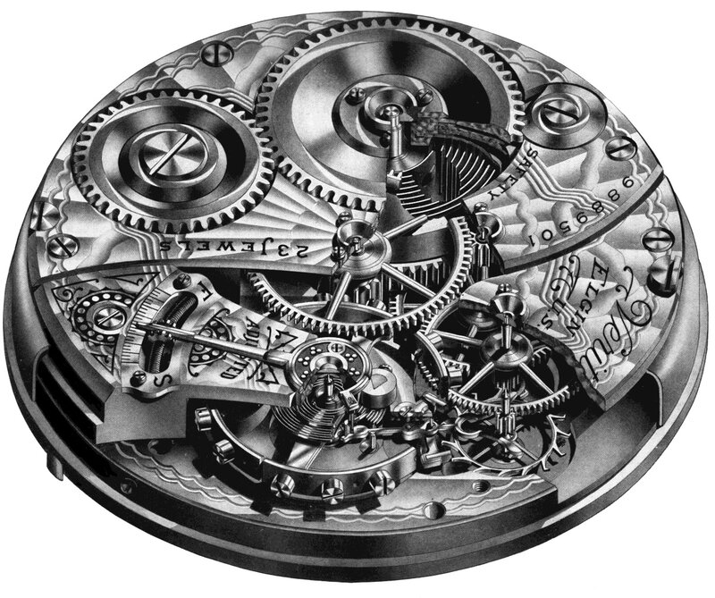 Detailed watch movement