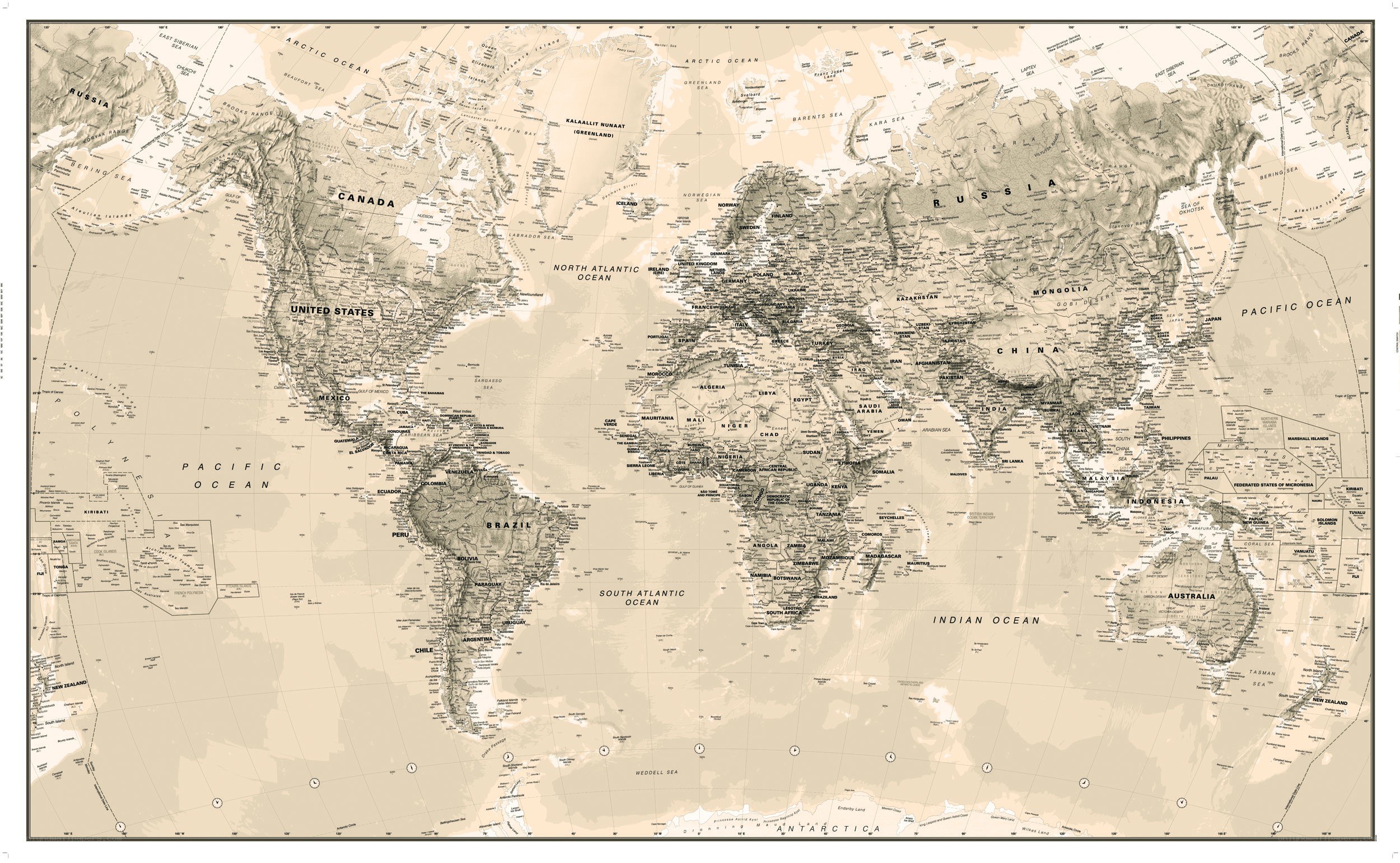 detailed world map