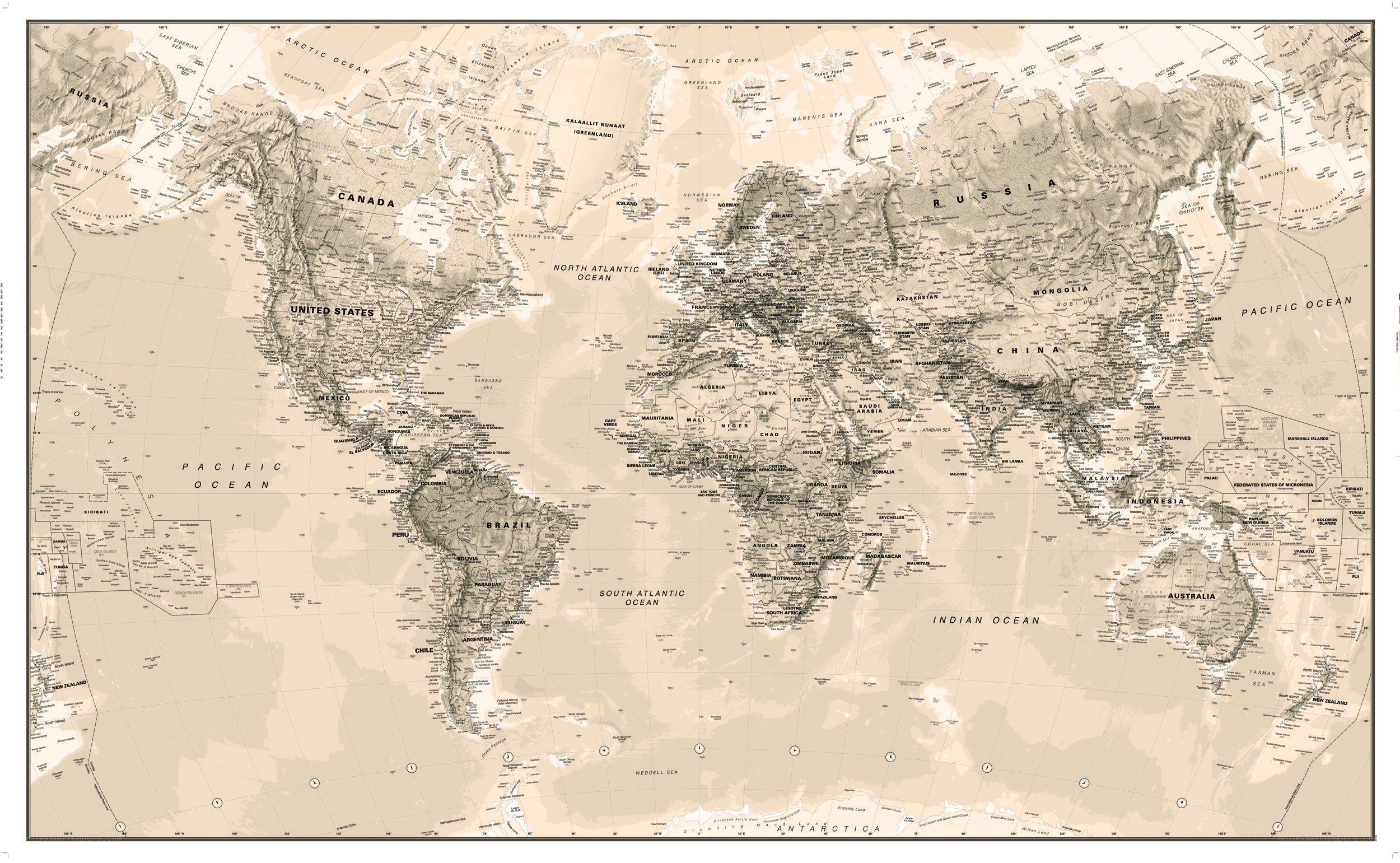 detailed world map