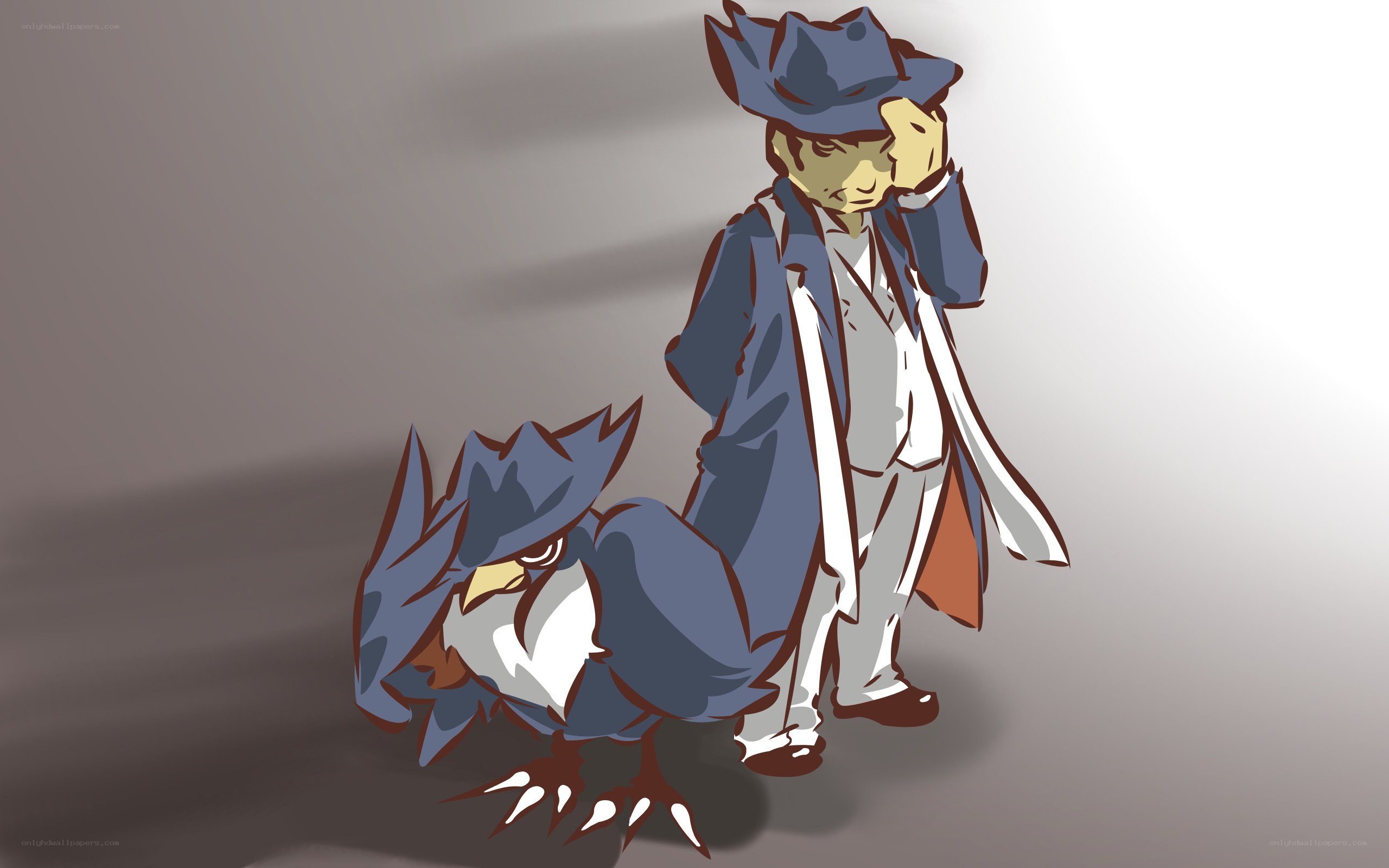 detective and bird companion