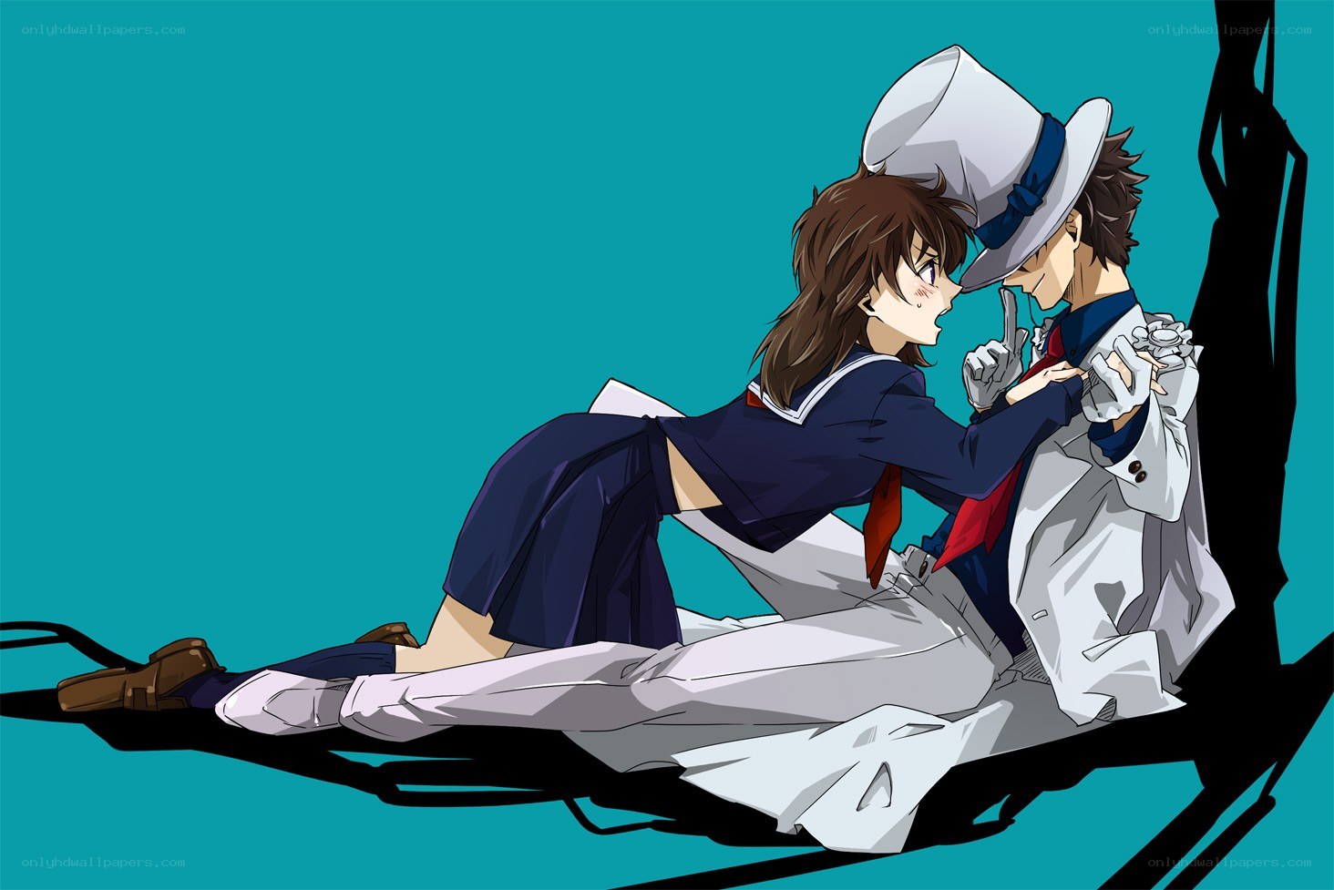 Detective and sailor in a close moment