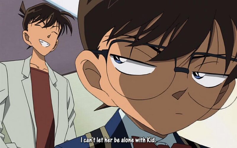 Detective Conan and a friend