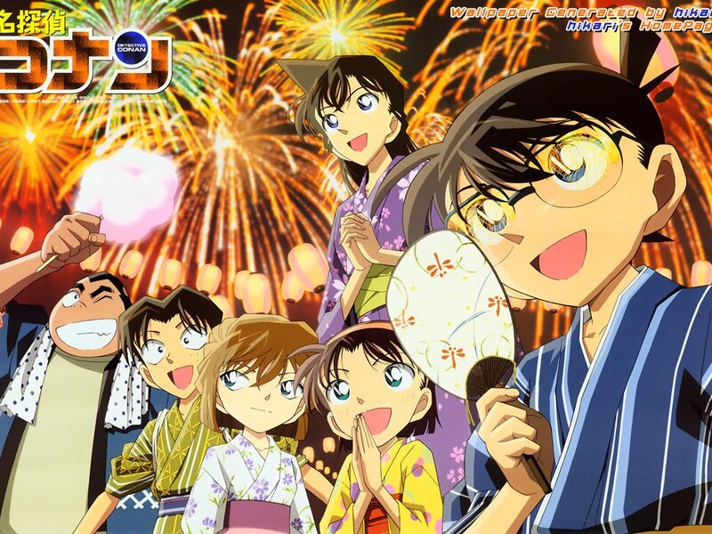 Detective Conan characters at festival