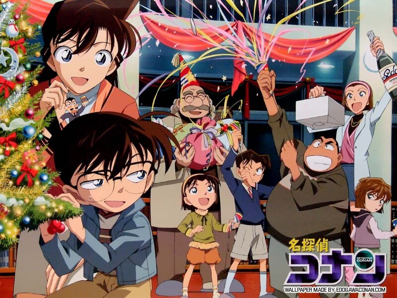 Detective Conan characters celebrating