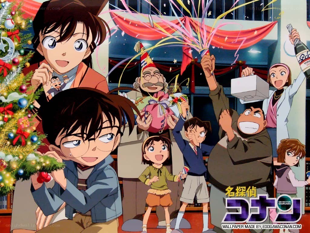 Detective Conan characters celebrating