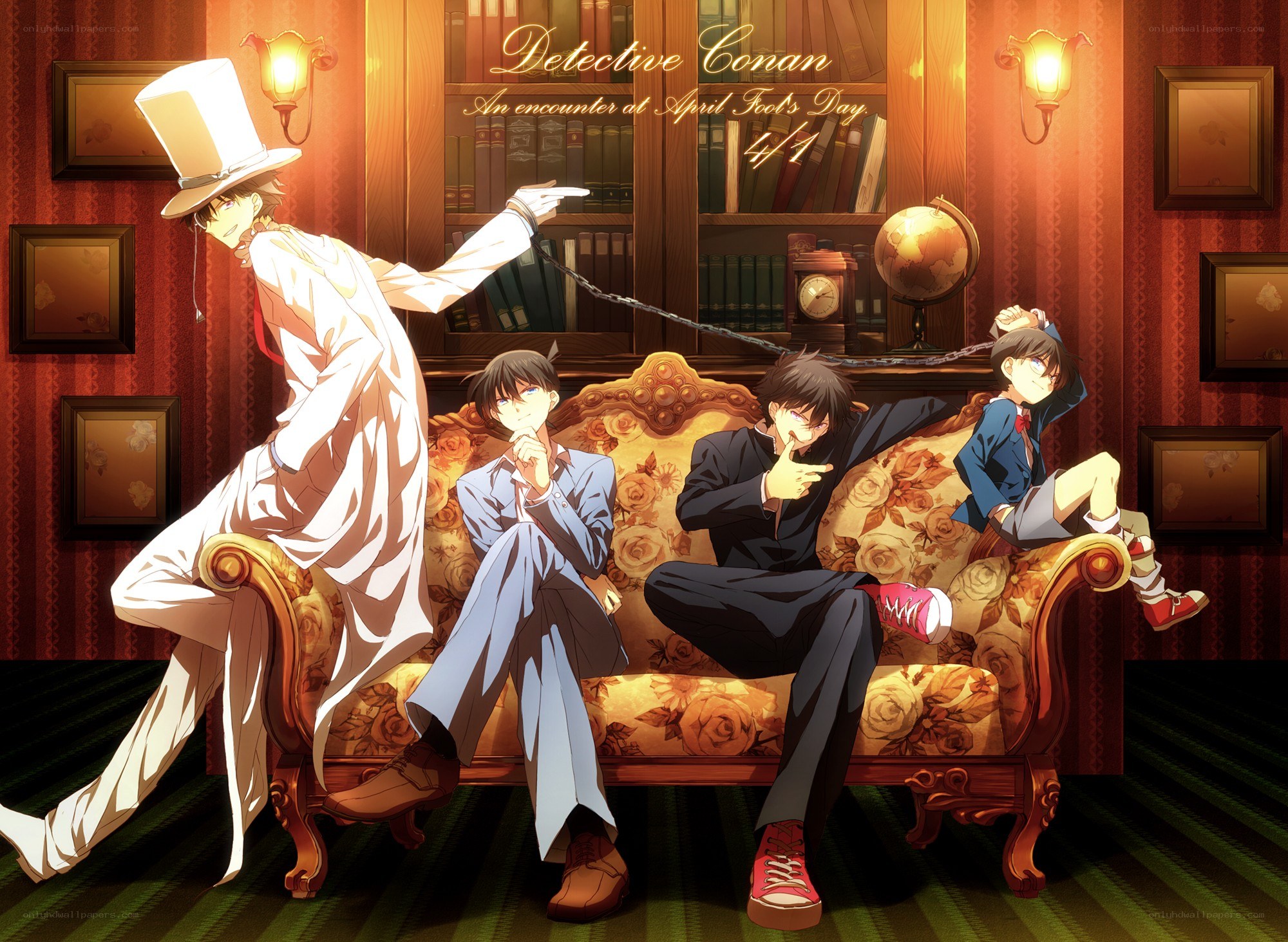 Detective Conan characters in library